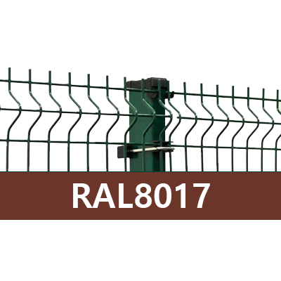 Garden panels RAL8017 3D 50x200mm