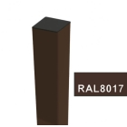 Nelikantpost puitaiale RAL8017 60x60mm